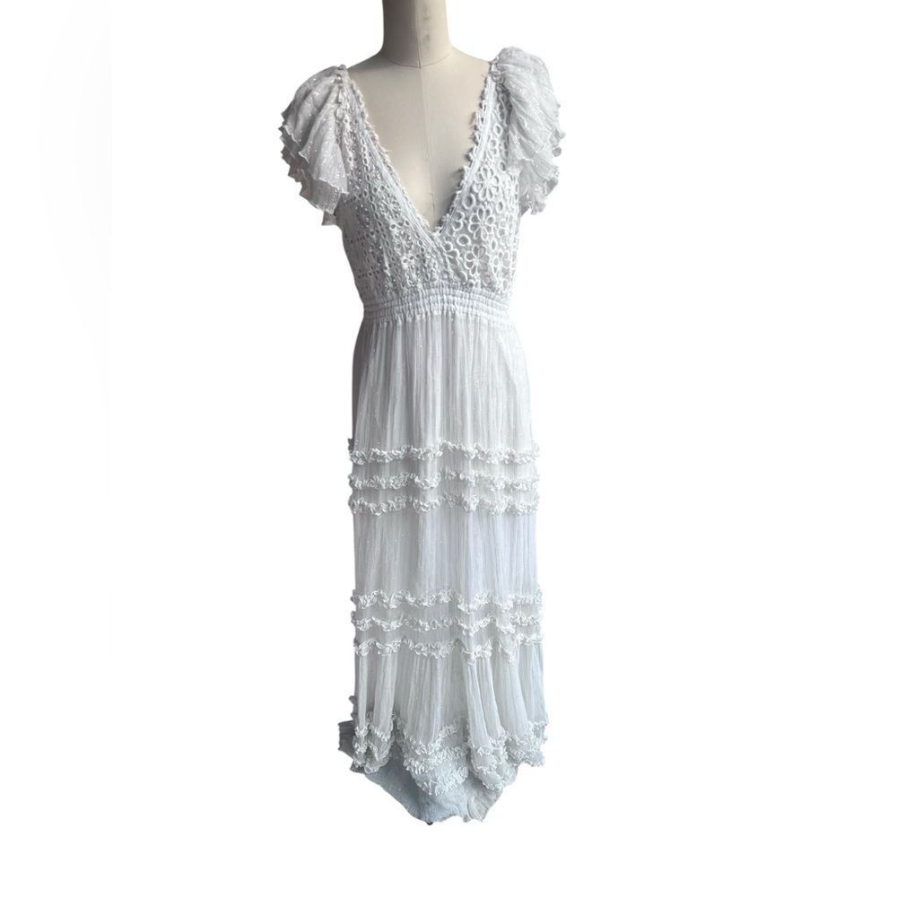 Free People Ivory Lace Maxi Dress - Picture 3 of 10
